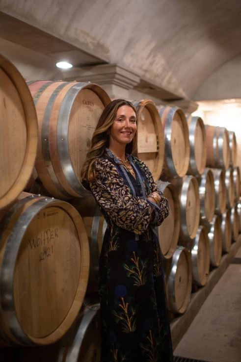 Joey Wolffer in Wine Cellar