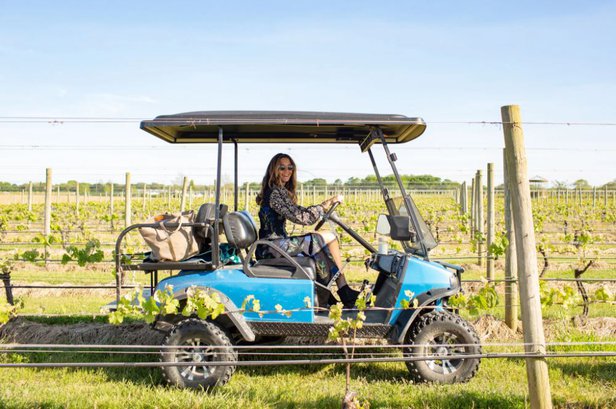 Joey on Golf Cart