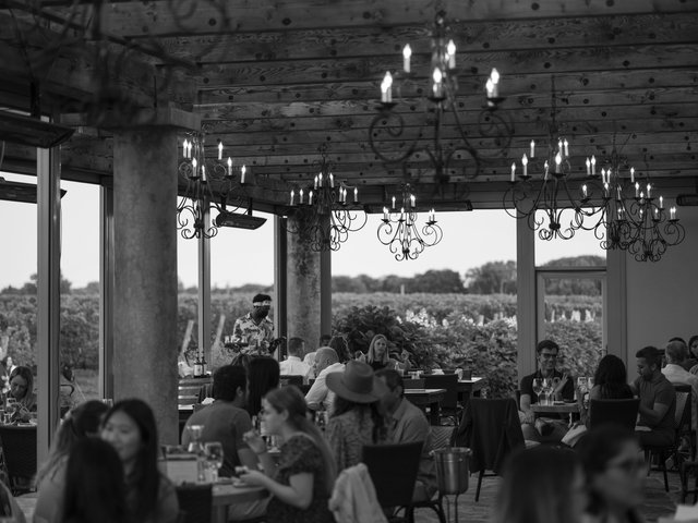 Wolffer Terrace at Dusk