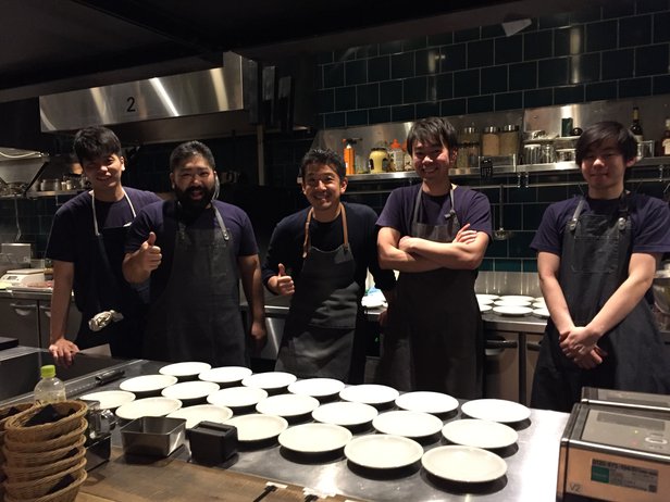 the staff at the burn dinner