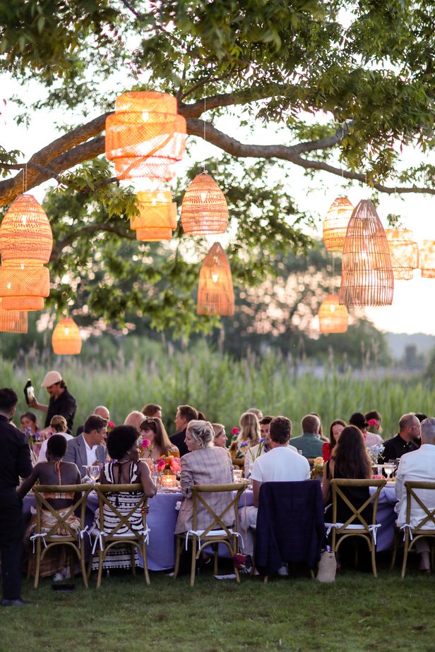 Lanterns at Summer in a Bottle Cotes de Provence Dinner